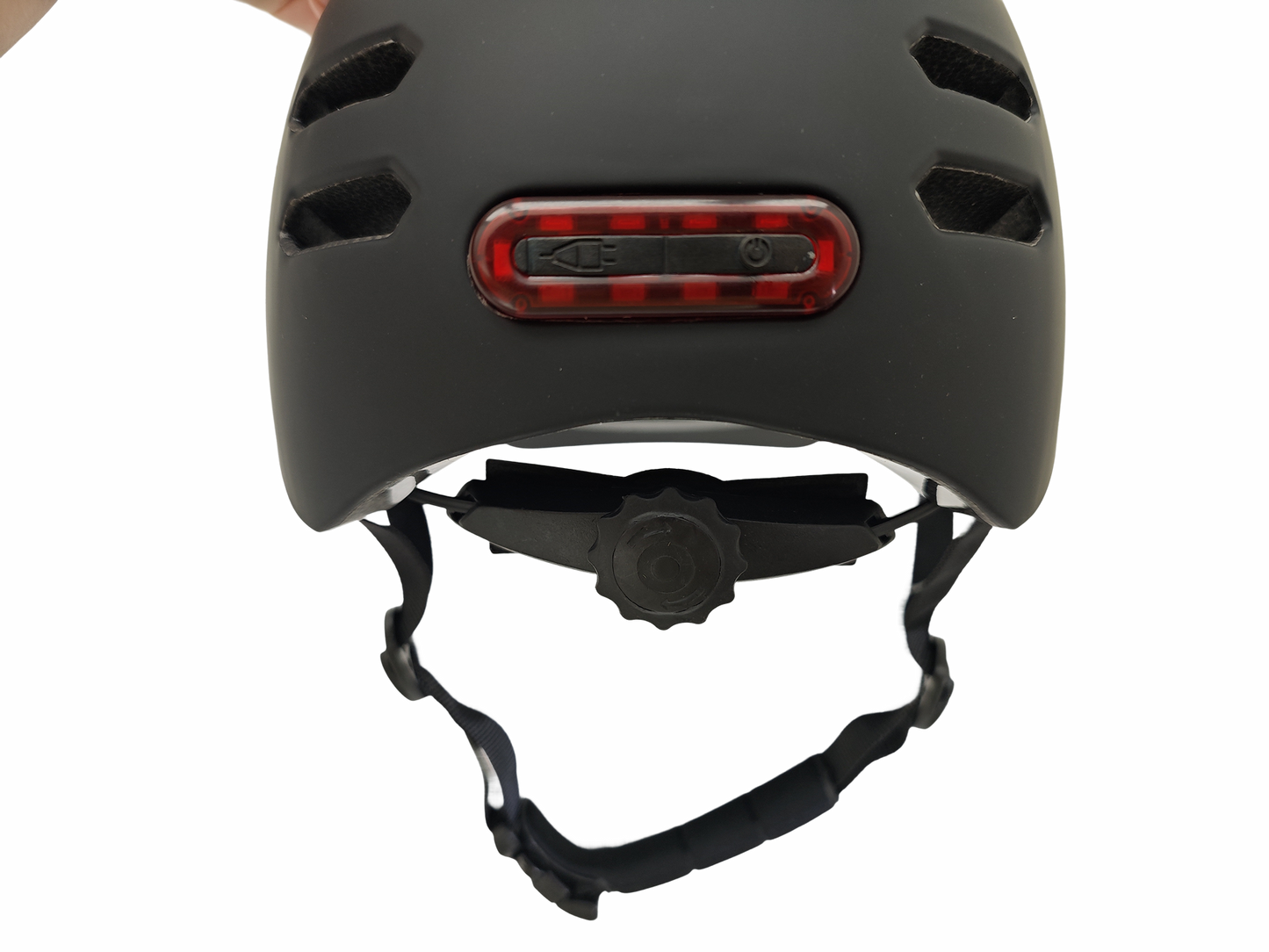 Casco eléctrico con luz recargable Atom