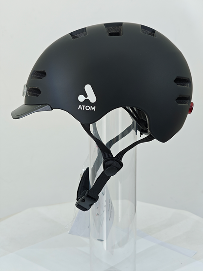Casco eléctrico con luz recargable Atom