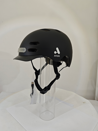 Casco eléctrico con luz recargable Atom