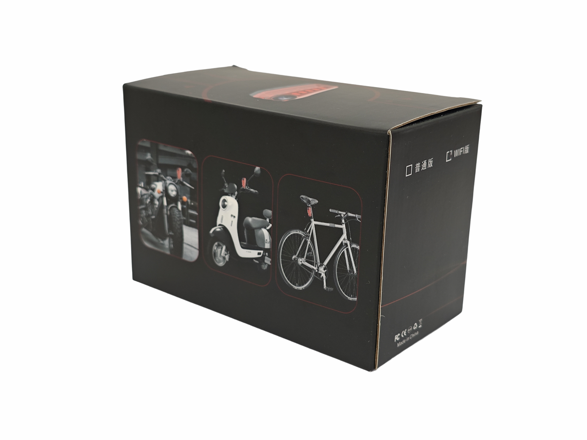 Cámara con luz trasera para bicicletas