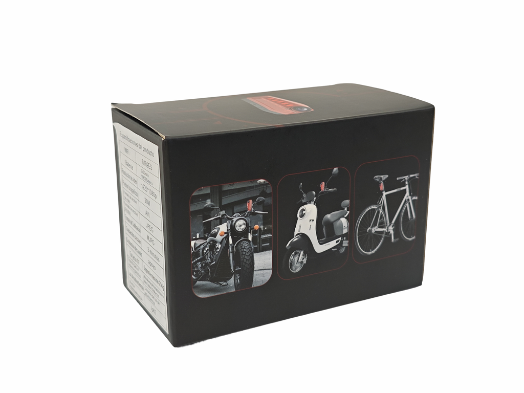 Cámara con luz trasera para bicicletas